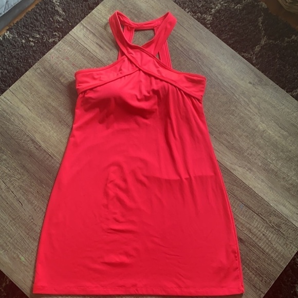 Fabletics Chicago Dress Women's Hot Pink Padded Short Dress Size Small - Picture 5 of 15